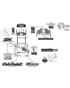 Label Map 31ah77sz710 Diagram and Parts List for 3X30-INCHTRAC31AH77SZ (31AH77SZ710)(2015) Cub Cadet Snow Blower